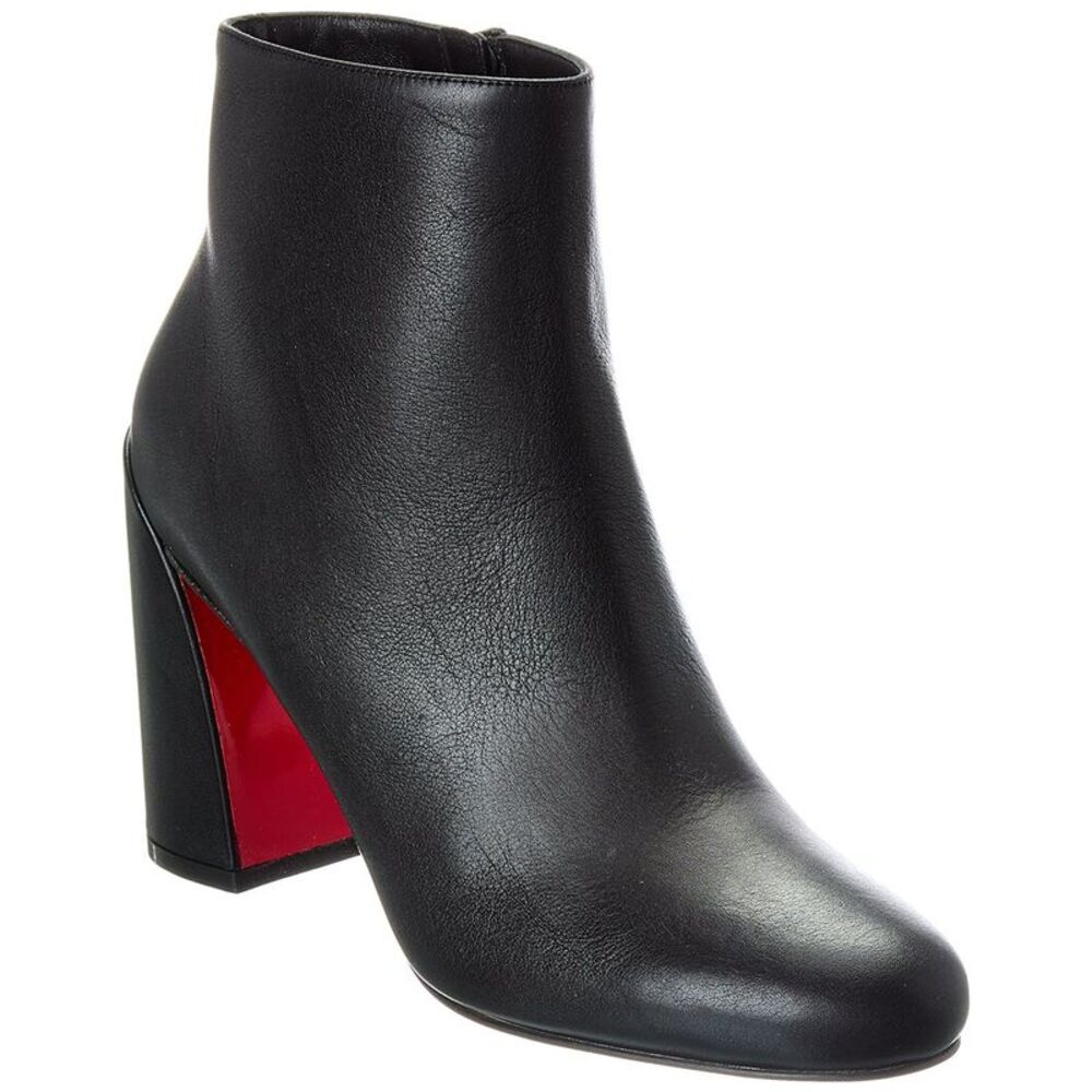 Christian Louboutin Jane 85 Leather Bootie, Black